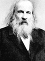 Dimitri Mendeleiev, qumico russo homenageado com o nome do elemento mendelvio.